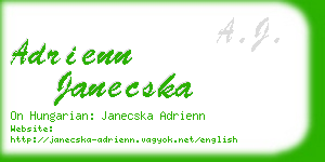 adrienn janecska business card